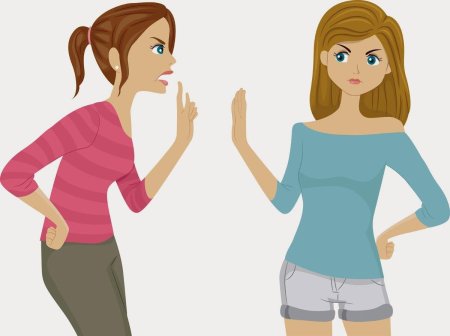 Две мультяшные женщины