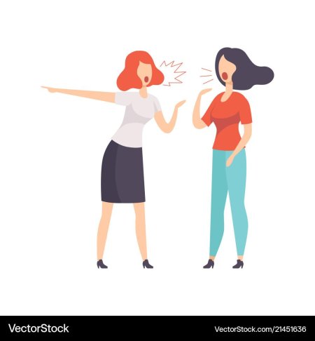 Ругающиеся люди вектор