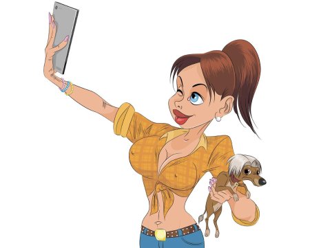 Селфи мультяшное