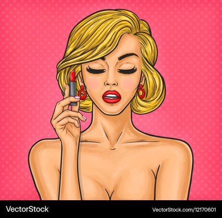 Поп арт блондинка