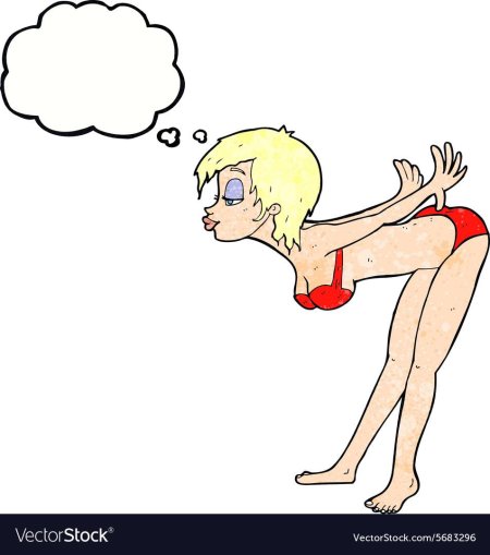 Девушки в купальниках карикатуры