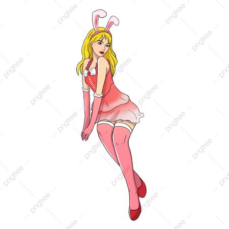 Девушка в костюме зайчика