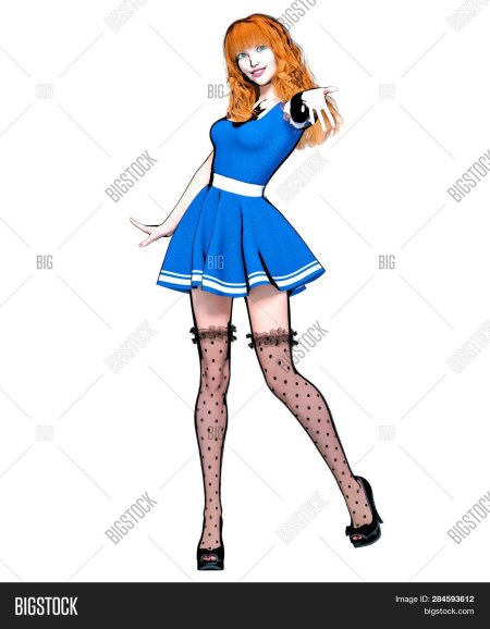 Рисунок школьница секси
