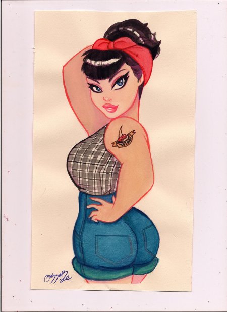 Полные мультяшные девушки