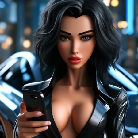 Красивая брюнетка