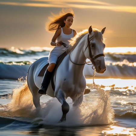 Девушка на лошади