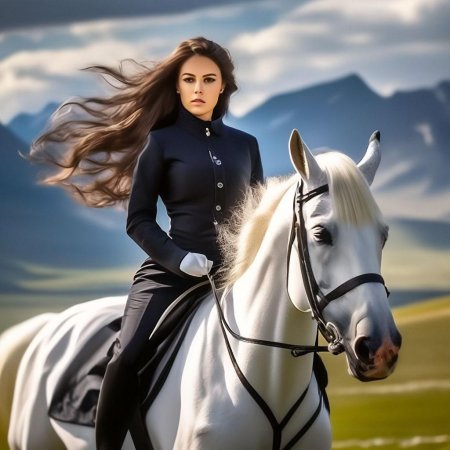 Девушка верхом