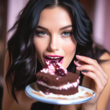 Красивая брюнетка