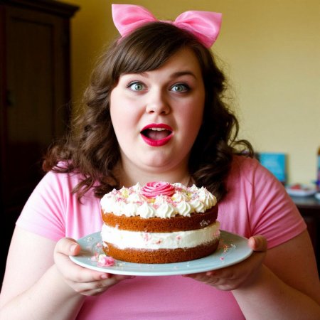 Толстая девушка