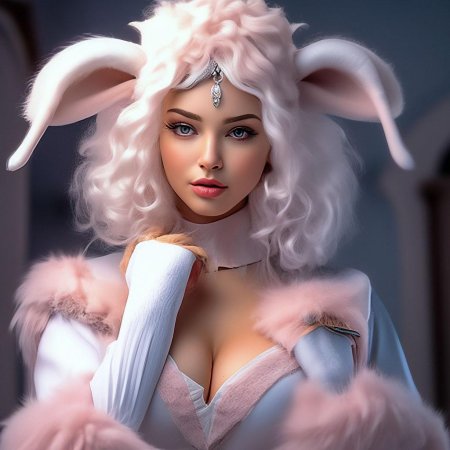 Девушка Овечка ар