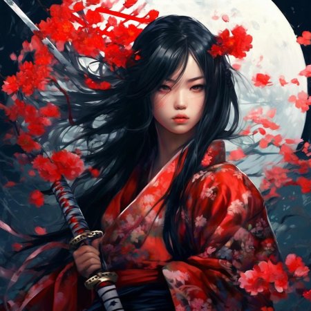 Самурай и девушка