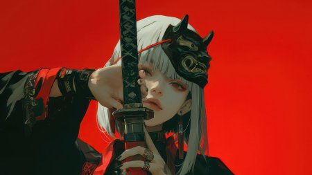 Аниме девушка самурай