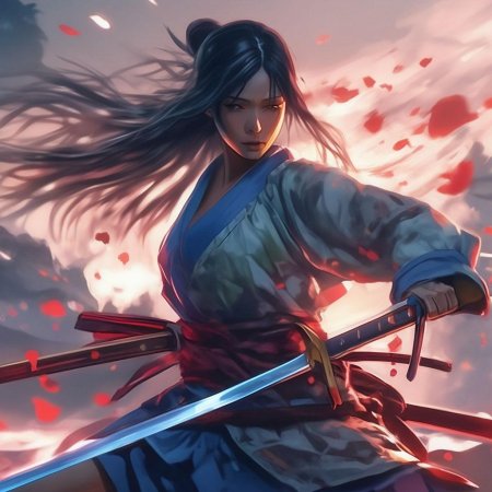 Девушка самурай аниме