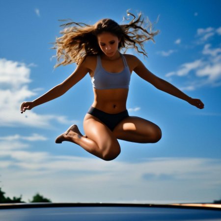 Прыгать на батуте