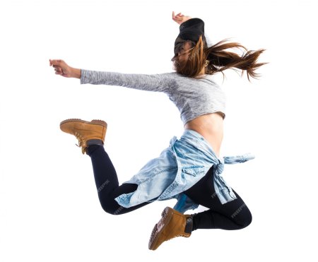 Девушка в прыжке