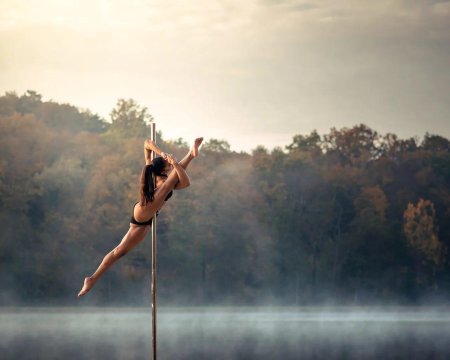 Шпагат на природе