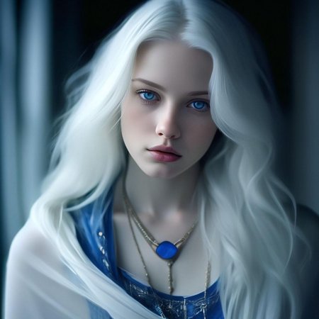 Красивые девушки с белыми волосами