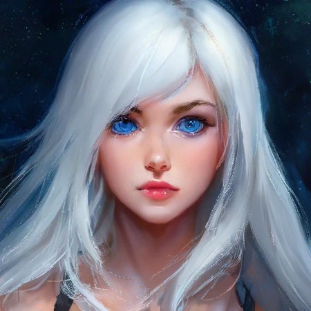 Девушка с белыми