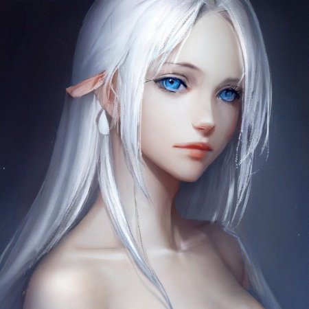 Девушки с белыми волосами