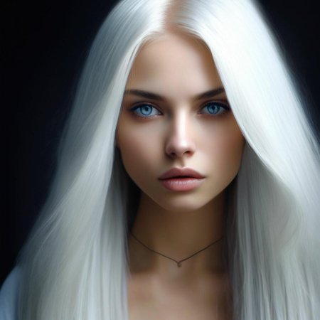 Беловолосая девушка