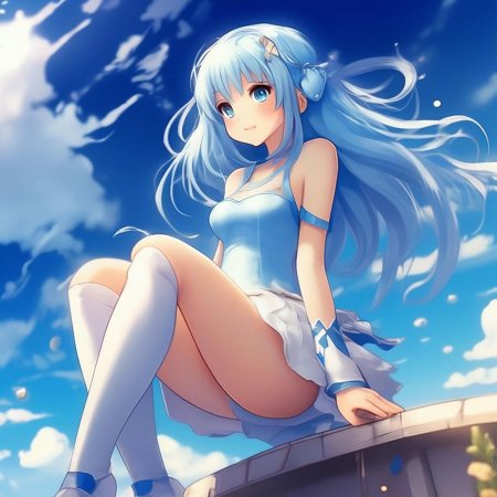 Милая аниме девушка