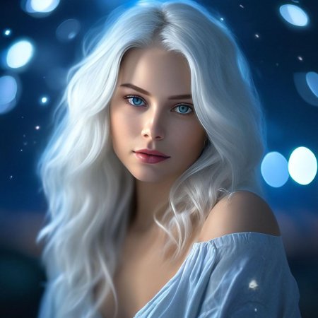 Красивая девушка с голубыми глазами