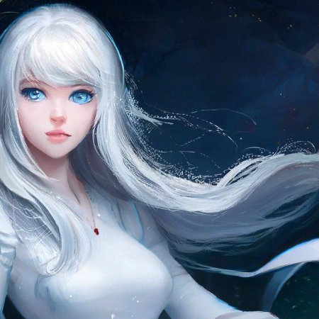 Голубые глаза аниме