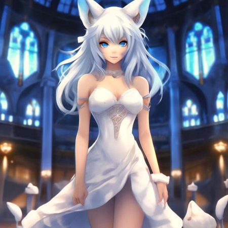 Аниме девушка лиса