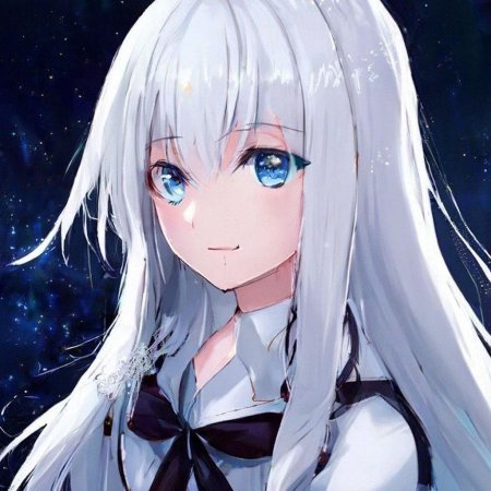 Аниме тянки с белыми волосами