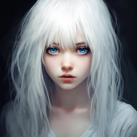 Волосы белые