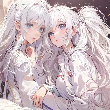 Аниме белые волосы