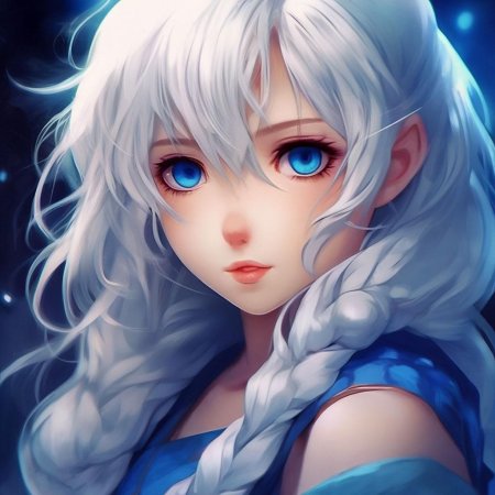 Персонажи с белыми волосами