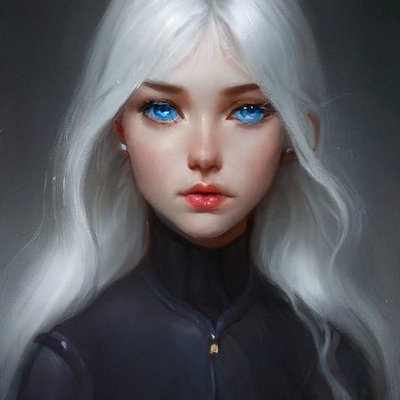 Девушка с белыми глазами