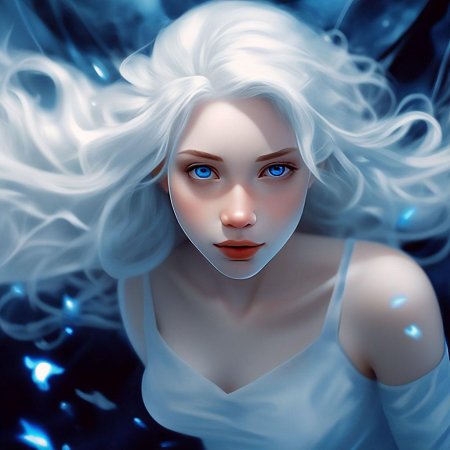 Кристально голубые глаза