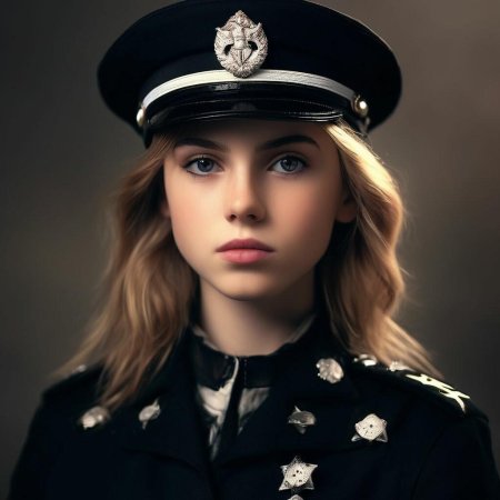 Девушка офицер