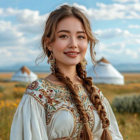 Красивая девушка казашка