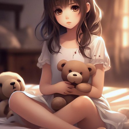 Милая девушка аниме