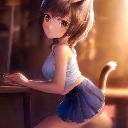 Девочка кошка