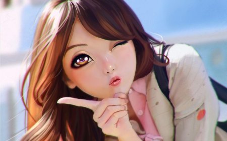 Аниме красивая девушка