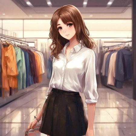 Девушка в белой блузке