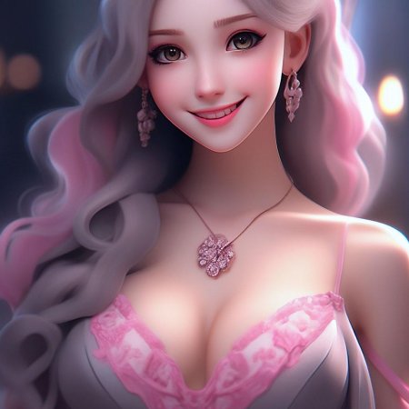 Девушка с декольте