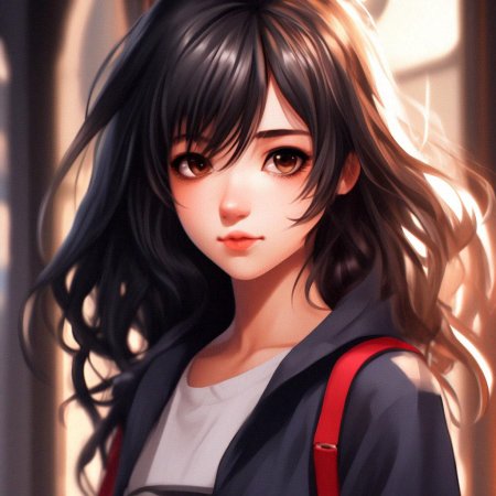 Девушка в стиле аниме