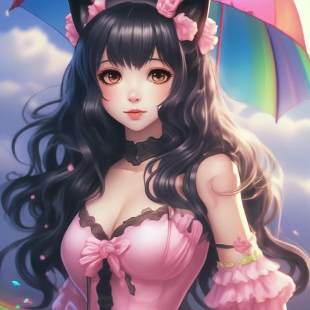 Милая аниме девушка