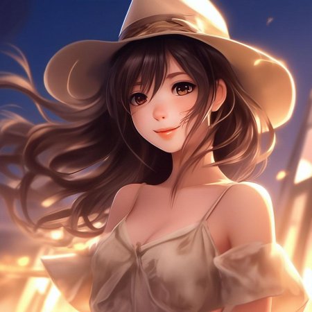 Аниме брюнетка