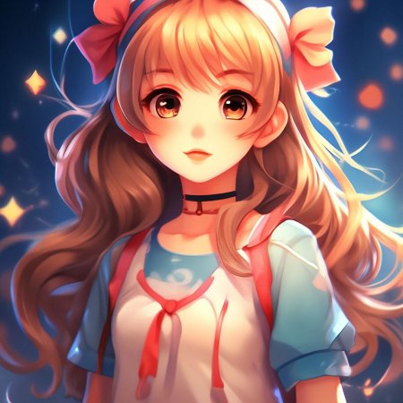 Девочка в стиле аниме