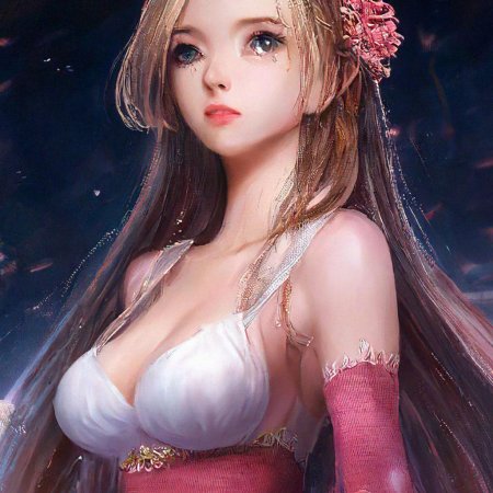 Девушка декольте