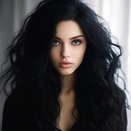 Черноволосая девушка