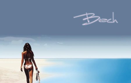 Заставки девушки на море