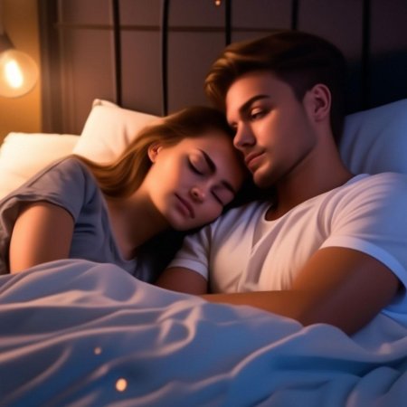 Парень спит с девушкой
