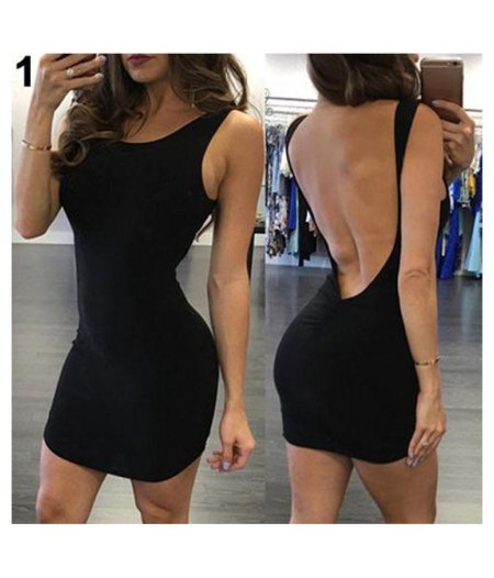 Платье с вырезом на спине